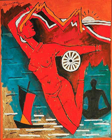 Bharatmata by M. F. Husain