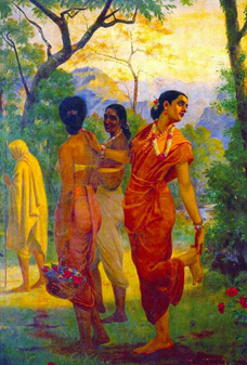 Shakuntala by Raja Ravi Verma  