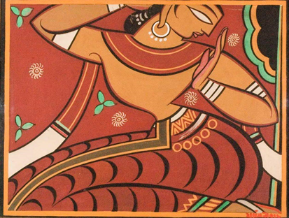 Gopini by Jamini Roy