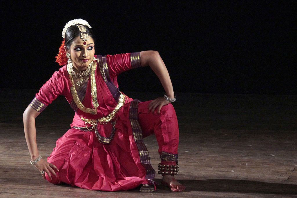 Woman performing Bharatnatyam
