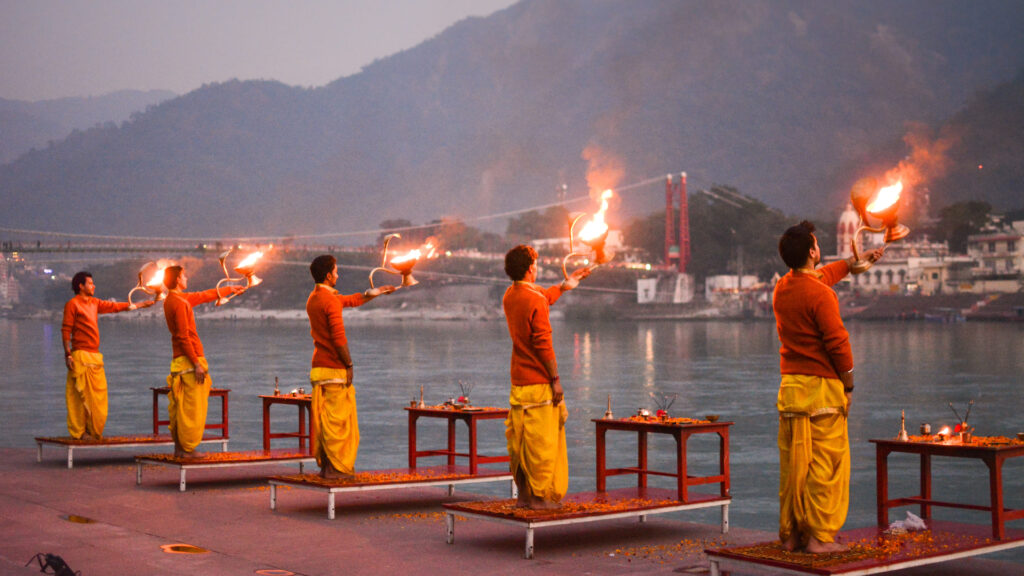 Ganga Aarti At Dashsawamedh Ghat