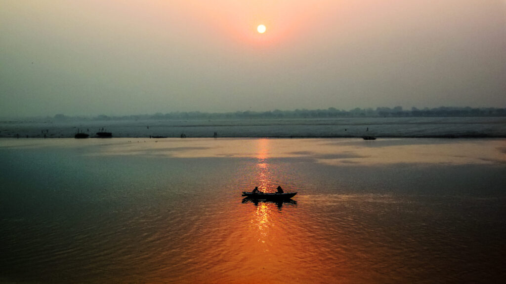 Sunrise In Varanasi at Dashashwamedh Ghat 