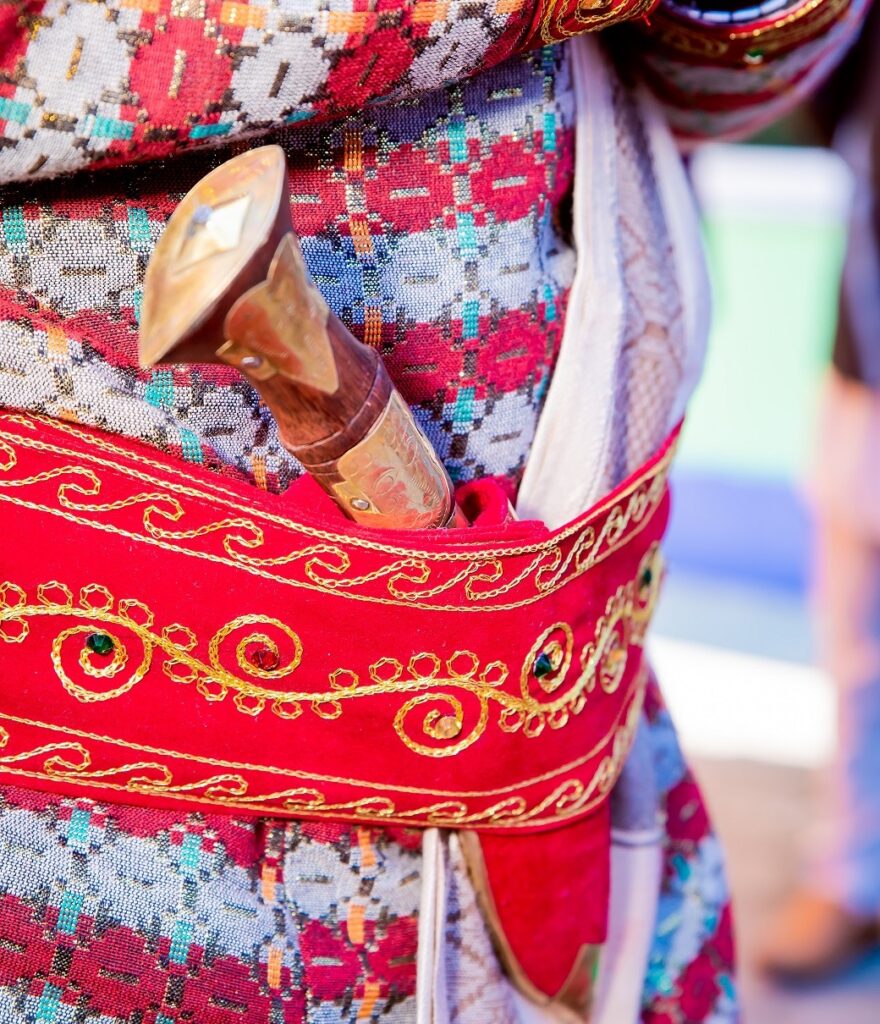 A Man Wielding Khukuri